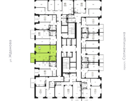 Продается 2-комнатная квартира ЖК Сокольники, литера 10, 52.05 м², 5881650 рублей