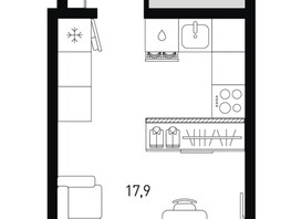 Продается Студия ЖК Левенцовка Парк, литер 8.1, 28.2  м², 3741012 рублей