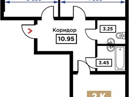 Продается 2-комнатная квартира ЖК Сердце, 69.83  м², 20949000 рублей