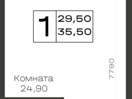 Продается 1-комнатная квартира ГК Хако, 35.5  м&sup2;, 8875000 рублей
