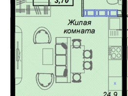 Продается 1-комнатная квартира ЖК Чайные холмы, 32.4  м², 11206000 рублей