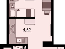 Продается Студия ЖК Город у реки, литер 12, 28.62  м², 4064040 рублей