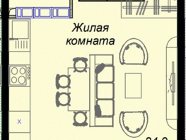 Продается 1-комнатная квартира ЖК Чайные холмы, 33.9  м², 10661500 рублей