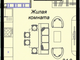 Продается 1-комнатная квартира ЖК Чайные холмы, 33.9  м², 11678500 рублей