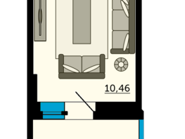 Продается Студия ЖК Сердце Ростова 2, литер 8, 31.13  м², 4576110 рублей