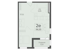 Продается 2-комнатная квартира ЖК Ботаника, сек 5-6, 56.56  м&sup2;, 20354812 рублей
