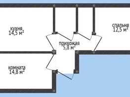 Продается 2-комнатная квартира Луговая ул, 51.8  м², 5400000 рублей