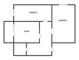 Продается 2-комнатная квартира Молодежная ул, 55.3  м², 4200000 рублей