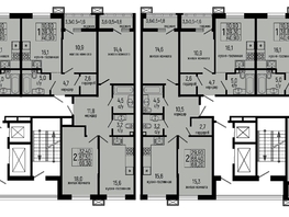 Продается 1-комнатная квартира ЖК Звезды, литер 10, 42.5 м², 5783000 рублей