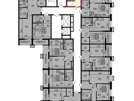 Продается 1-комнатная квартира ЖК Звезды, литер 11, 39.3  м&sup2;, 5504000 рублей
