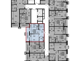 Продается 1-комнатная квартира ЖК Звезды, литер 11, 39.8  м&sup2;, 7642000 рублей