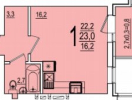 Продается Студия ЖК Дарград, литера 41, 23  м&sup2;, 3942000 рублей