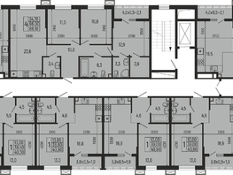 Продается 1-комнатная квартира ЖК Звезды, литер 12, 40.9  м², 5041000 рублей