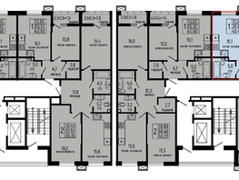 Продается 1-комнатная квартира ЖК Звезды, литер 10, 40.4  м², 4929000 рублей