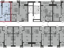 Продается 1-комнатная квартира ЖК Звезды, литер 9, 38  м², 4864000 рублей