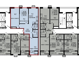 Продается 3-комнатная квартира ЖК Звезды, литер 10, 87.1  м², 9320000 рублей