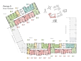 Продается 3-комнатная квартира ЖК Теплые Края, 1 очередь литера 3, 72.01  м², 10801500 рублей