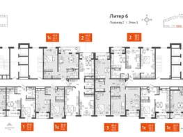 Продается 2-комнатная квартира ЖК Все Свои VIP, литера 6, 64.3  м², 14467500 рублей