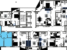 Продается 2-комнатная квартира ЖК Облака-3, дом 1, 56.1  м², 11085360 рублей