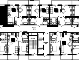 Продается 2-комнатная квартира ЖК Отражение, 2 очередь литера 3, 63.4  м², 8366520 рублей