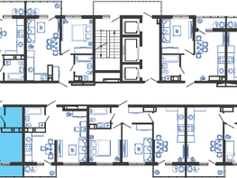 Продается 2-комнатная квартира ЖК Облака-3, дом 1, 43.5  м², 9048000 рублей