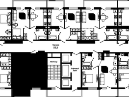 Продается 1-комнатная квартира ЖК Отражение, 2 очередь литера 3, 40.2  м², 5981760 рублей