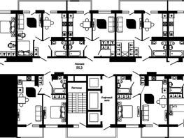 Продается 2-комнатная квартира ЖК Отражение, 2 очередь литера 3, 68.6  м², 9192400 рублей