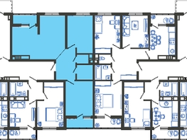 Продается 2-комнатная квартира ЖК Облака-3, дом 1, 67.6  м², 11732656 рублей