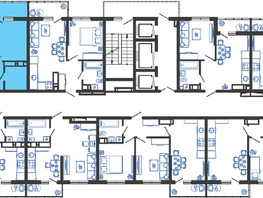 Продается 2-комнатная квартира ЖК Облака-3, дом 1, 47.7  м², 9217071 рублей