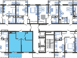 Продается 1-комнатная квартира ЖК Облака-3, дом 1, 43.1  м&sup2;, 9509239 рублей