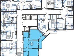Продается 2-комнатная квартира ЖК Облака-3, дом 1, 58.5 м², 10870470 рублей