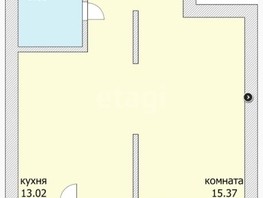 Продается 1-комнатная квартира ЖК Novella (Новелла), дом 6, 42  м², 3990000 рублей