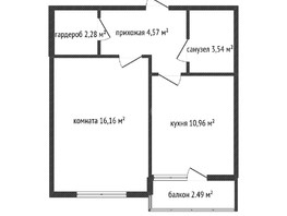 Продается 1-комнатная квартира Конгрессная ул, 37.8  м², 4700000 рублей