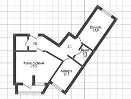 Продается 2-комнатная квартира Домбайская ул, 75.8  м², 6300000 рублей
