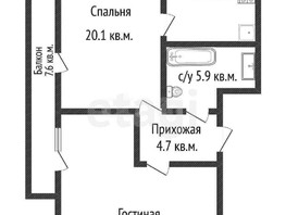 Продается 2-комнатная квартира Богучарская ул, 71.5  м², 5900000 рублей