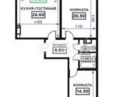 Продается 2-комнатная квартира Дубравная ул, 79.2  м², 7200000 рублей
