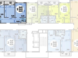 Продается 2-комнатная квартира ЖК Парк у дома, литера 8.3, 53.5  м², 10369999 рублей