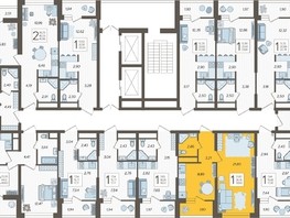 Продается 1-комнатная квартира ЖК Кислород, корпус 1, 38.66  м², 16461428 рублей