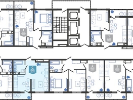 Продается Студия ЖК Облака-3, дом 1, 32.4  м², 7011360 рублей