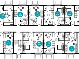 Продается 2-комнатная квартира ЖК Нескучный сад, корпус 2, 45.8  м², 49060960 рублей