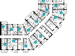 Продается 2-комнатная квартира ЖК Нескучный сад, корпус 2, 47.6  м², 54026000 рублей