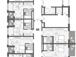 Продается 1-комнатная квартира ЖК Нескучный сад, корпус 2, 24.5 м², 32771050 рублей