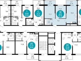 Продается 2-комнатная квартира ЖК Лестория, дом 3, 50.3 м², 22484100 рублей