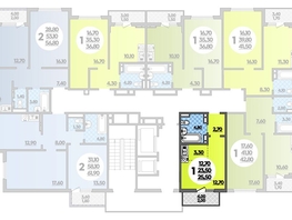 Продается Студия ЖК Парк у дома, литера 7.1, 25.5  м², 5513100 рублей