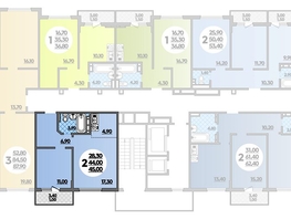 Продается 2-комнатная квартира ЖК Парк у дома, литера 7.1, 45  м², 7529999 рублей