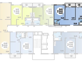 Продается 2-комнатная квартира ЖК Парк у дома, литера 7.1, 53.4 м², 9382380 рублей