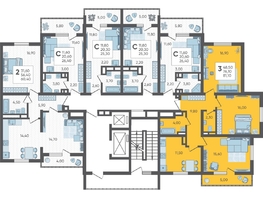 Продается 3-комнатная квартира ЖК Горный квартал, литера 4, 81.1  м², 21783460 рублей