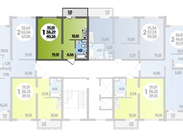 Продается 1-комнатная квартира ЖК Город у моря, литер 17, 40.26  м², 5854000 рублей