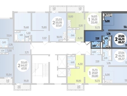 Продается 2-комнатная квартира ЖК Город у моря, литер 17, 48.37  м², 8034257 рублей