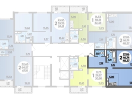 Продается 2-комнатная квартира ЖК Город у моря, литер 17, 48.37  м², 8087464 рублей